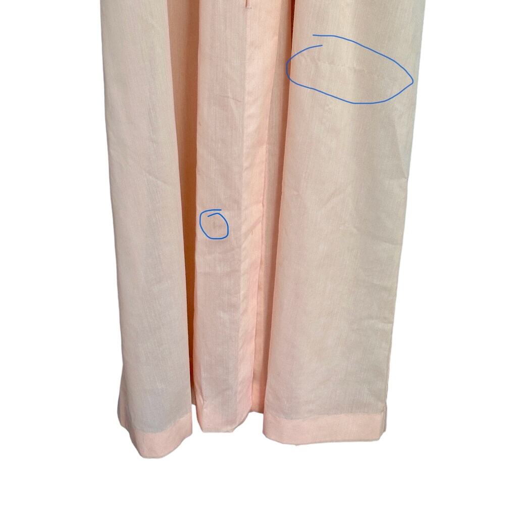 Vintage Lightweight Lounge Robe pink cotton Small - Picture 5 of 6